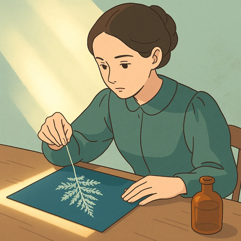 Anna Atkins, Algen in Blau