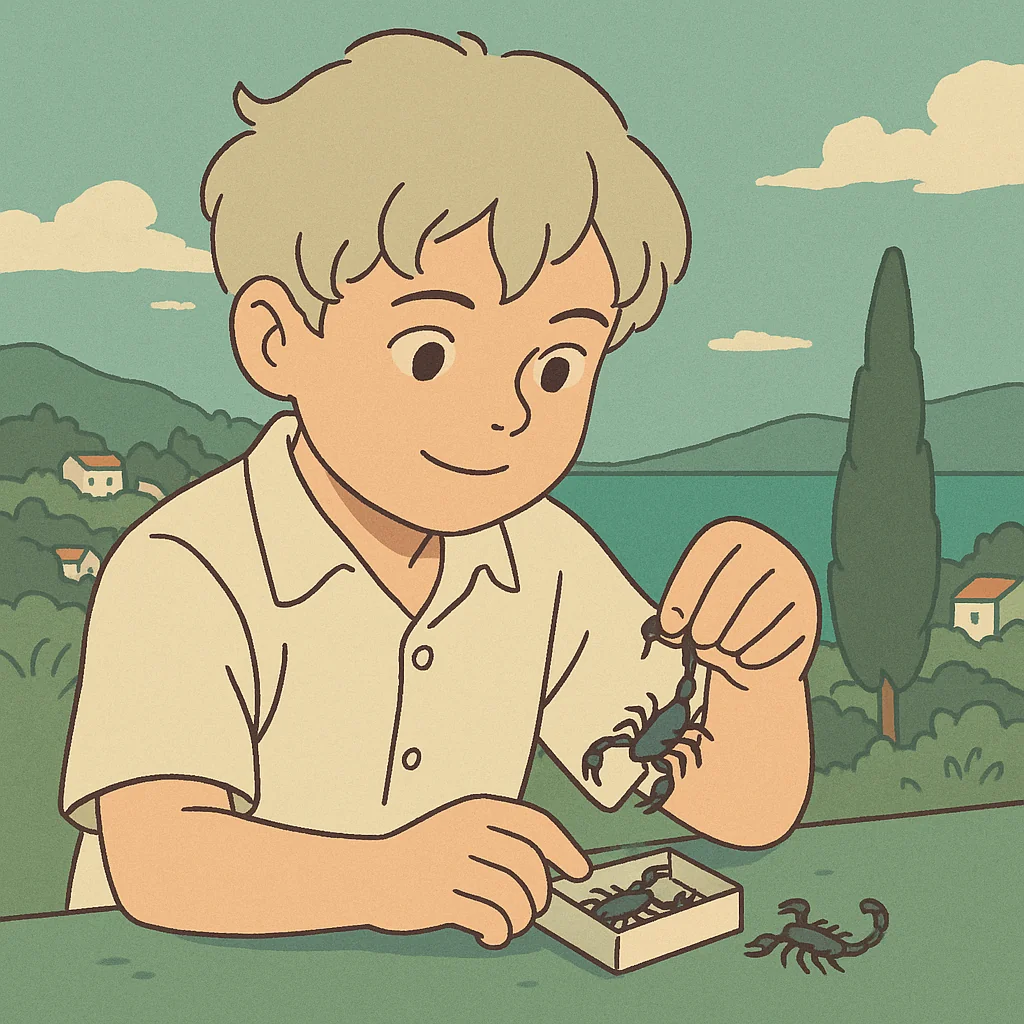 Das Skorpion-Streichholzschächtelchen